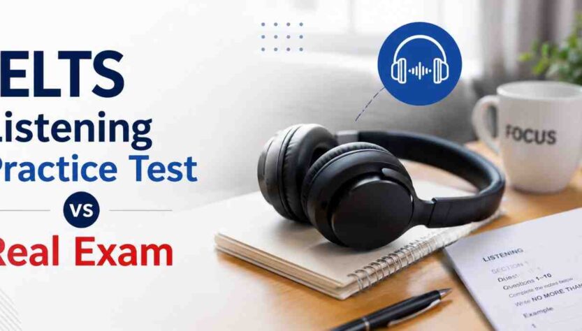 IELTS Listening Practice Test vs Real Exam